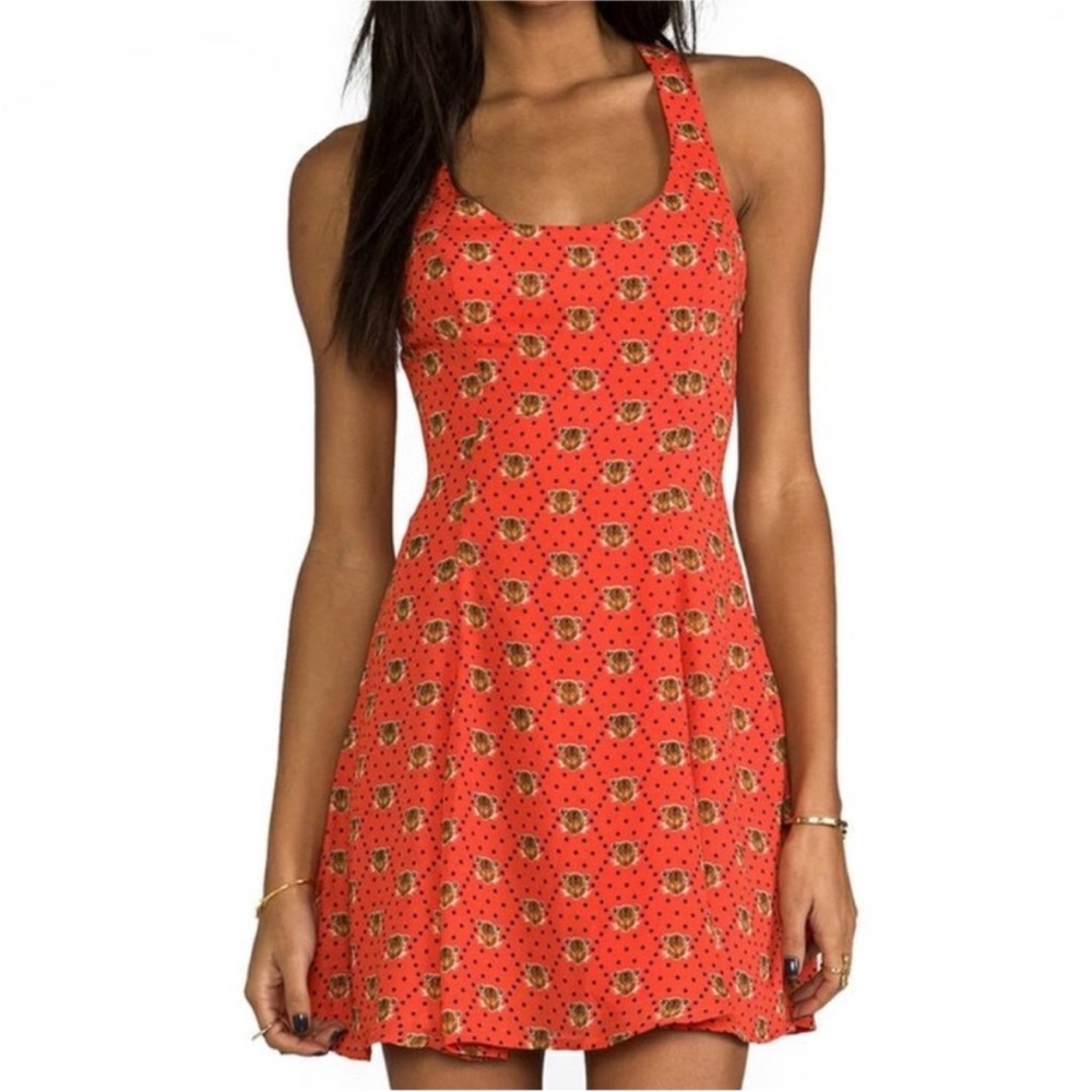 Lucca Couture Red Floral Mini Dress